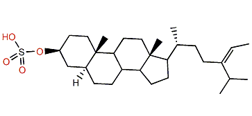 (24Z)-24-Ethyl-5a-cholest-24(28)-en-3b-ol 3-sulfate